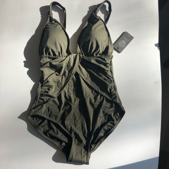 Vince Camuto Other - NWT Vince Camuto 12 One Piece Swim Green Sage